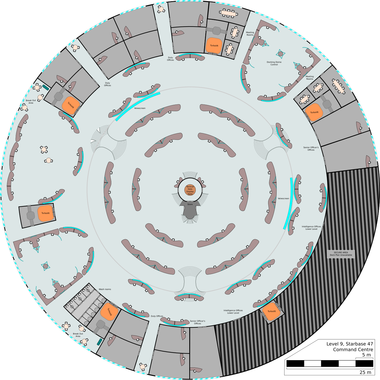 Starbase 47 Ops - Level 9 - Circular Design